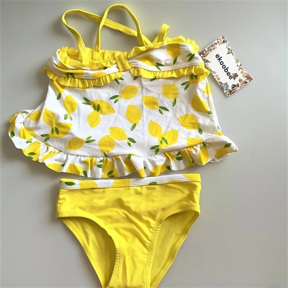 LEMON SWIMSUIT TANKINI 2 PIECE SWIMSUIR